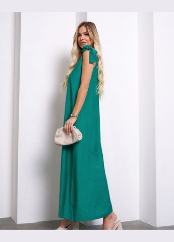 Зелена повсякденний сукні а-силует ISSA PLUS однотонна