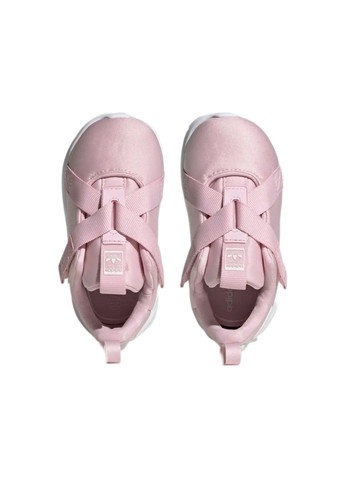 Розовые всесезонные детские кроссовки на девочку originals flex cf l-23.5 adidas