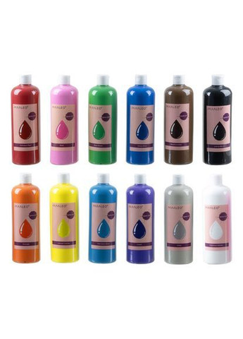 Художественные краски набор 12x500 мл 26340 Maaleo (371654843)