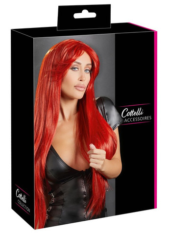 Парик красный Long Straight Red Wig Cottelli Collection (289868702)