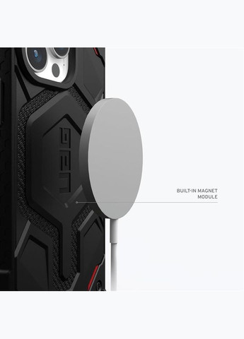 Чехол-накладка Monarch Pro Magsafe для iPhone 15 Pro Kevlar Black (114221113940) Urban Armor Gear (341486165)