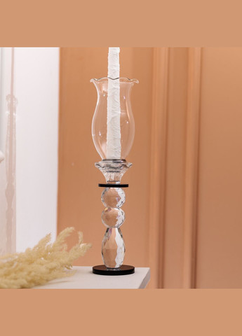 Підсвічник скляний 7×32 см підсвічник декоративний келих на ніжці HP-4-3L Yiwu (331784507)