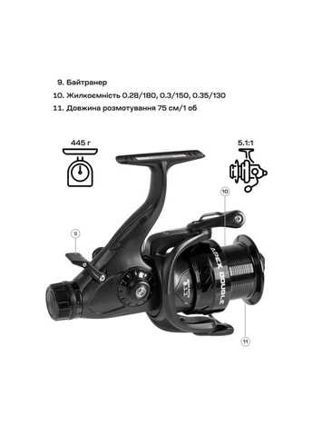 Катушка Apex Double 5000 Screw Handle 6+1BB 5.1:1 Brain (385892905)
