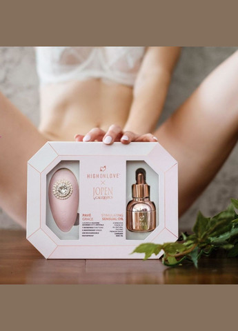 Подарочный набор & JOPEN: Objects of Desire (капли для клитора и вибратор с кристаллами) HighOnLove (297656221)