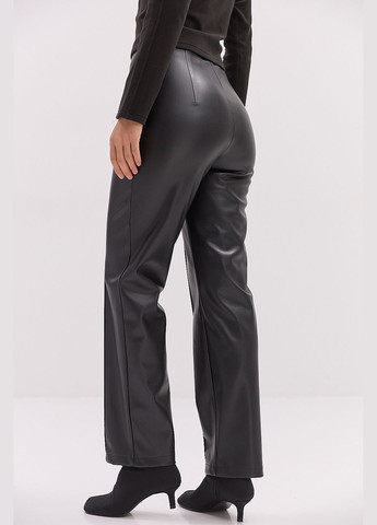 Женские кожаные брюки с защелками черные Arjen (317233820)