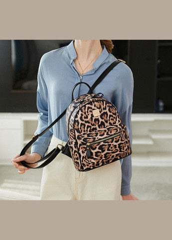 Дитячий леопардовий рюкзак люкс-якість. Мінірюкзачок для дівчаток тигровий Коричневий No Brand (334730646)