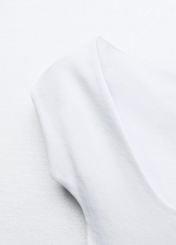 Белое праздничный платье Zara однотонное