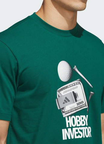Зеленая футболка golf culture graphic adidas