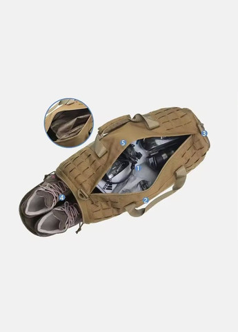 Сумка похідна TOURIST 40 л колір койот SILVER KNIGHT (315882987)