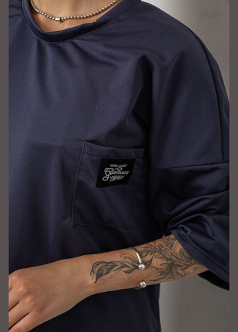 Костюм жіночий однотонний, колір темно-синій, 238R116-2 Ambra (338792059)