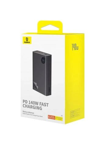 Батарея універсальна Adaman Metal Digital Display 24000mAh 140W, Black (P10021508113-00) (P10021507112-02) Baseus (390923919)