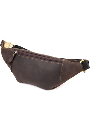 Зручна сумка-бананка для чоловіків із натуральної вінтажної шкіри 23121 Shvigel (332201409)