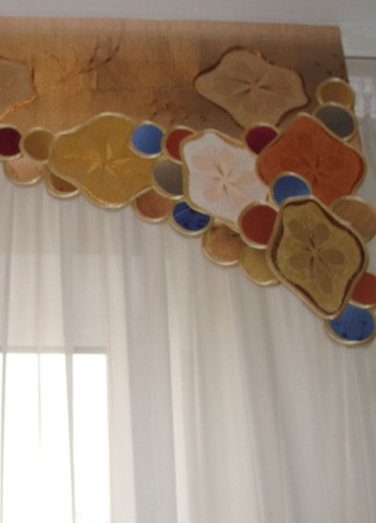 Жорсткий ламбрекен Смайл 2м різнокольоровий (20_1ж) Firanka Geometric (336551618)