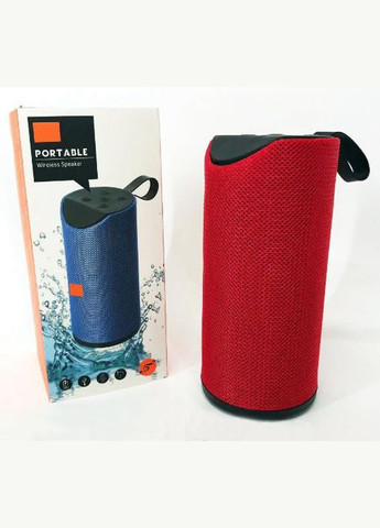 Портативна Bluetooth колонка 113 бездротова переносна колонка з вологозахистом бумбокс Червона TG (296925542)