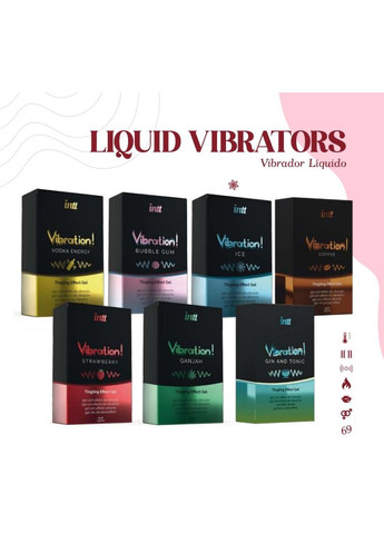 Жидкий вибратор Vibration Coffee 15 мл Intt (297132610)