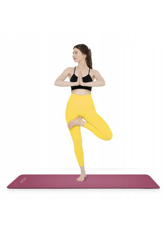 Коврик (мат) спортивный NBR 180 x 60 x 1 см для йоги и фитнеса Burgundy (P-5905973406703) 4FIZJO (349650187)