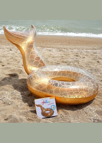 Коло надувне 56258 "Русалонька", з хвостом та блискітками, 147 х 107 х 79 см Intex (300102600)