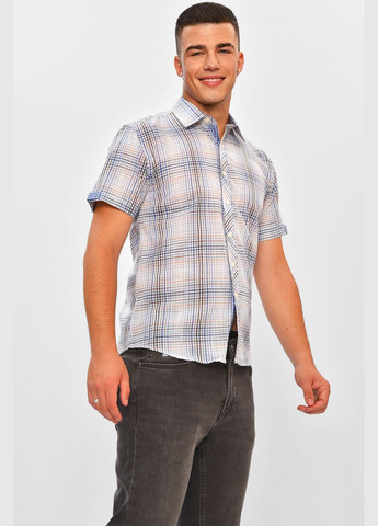 Белая джинсовая рубашка в полоску Let's Shop