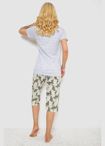 Сіра піжама жіноча з принтом Ager 243R3757