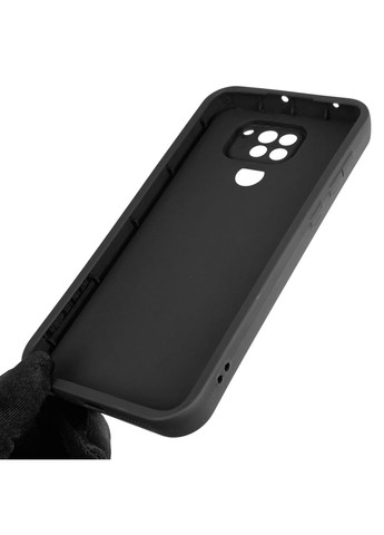 Чехол силиконовый Soft Touch с 3D принтом Майнкрафт для Redmi Note 9 черный (Полная защита камеры) Xiaomi (373425103)