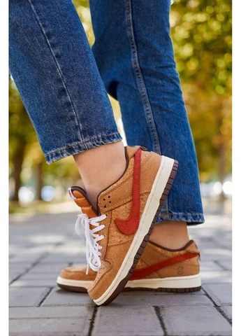 КРОССОВКИ ЖЕНСКИЕ NIKE CLOT DUNK LOW SP CORK НАЙК ДАНК No Brand комбинированные демисезоны (391948104)