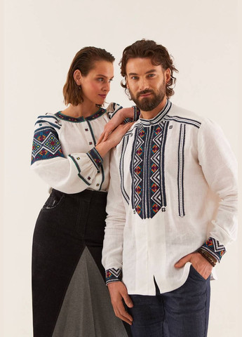 Біла вишиванка Garna візерунок орнамент вільна бавовна, поліестер (325989464)