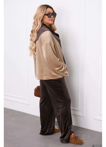 Жіночий костюм повсякденний велюровий Style Point (376104607)