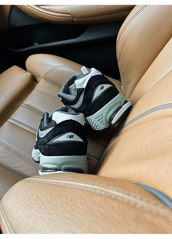 Чорні Осінні кросівки чоловічі new balance 2002r black white нью беланс 2002r No Brand