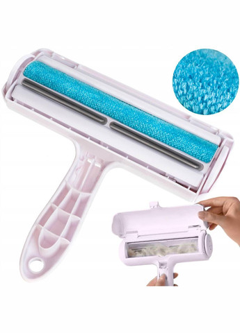 Щітка ролик для прибирання шерсті тварин, з контейнером для збирання No Brand (306554694)