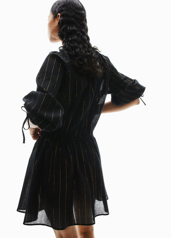 Чорна святковий сукня H&M в смужку