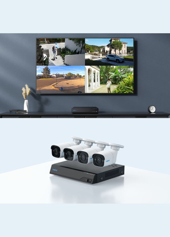 Комплект відеоспостереження NVS8-5MB4 Reolink (315030131)