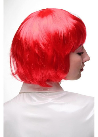 Перука жіноча яскраво-червона коротка боб каре, синтетичне волосся для карнавалу, Хелловіну, вечірок зміна образу No Brand (365728599)