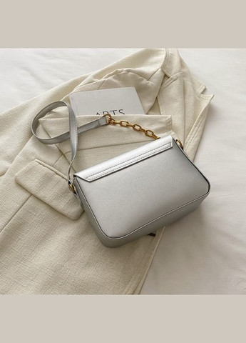 Женская классическая сумка 6079 кросс-боди серая No Brand (305849041)