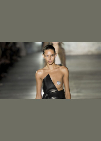 Прикраса для грудей Flash - Heart Black Indiscrets Bijoux (334709649)