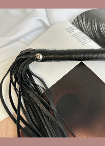 Кнут бдсм черный флогер для секса длина 55 см для эротических игр садо мазо No Brand (341309905)