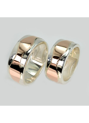 Обручальное кольцо серебро с золотом Silver Style (367112859)