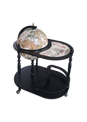 Глобус бар зі столиком Карта світу чорний сфера 42 см (42004WB) Гранд Презент (279624842)