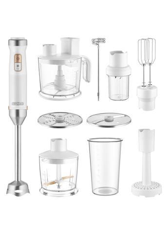 Блендер заглибний 1500Вт, 10в1, чаша-800мл, млин для спецій, спінювач молока, Sencor (341316298)