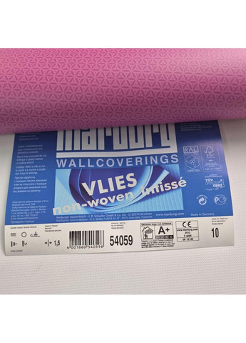 Виниловые обои 10.05 × 0.53 м 4 Woman 54059, розовые однотонные для спальни, гостиной, кабинета MARBURG (354820362)