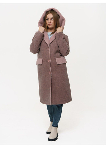 Розовая демисезонная пальто женское 21 - 1867 RR Designer