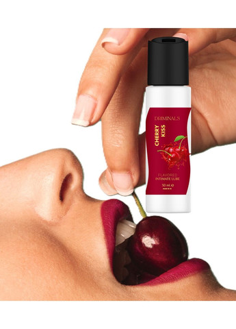 Съедобный лубрикант Kiss Cherry со вкусом вишни, 30 мл Driminals (367166472)