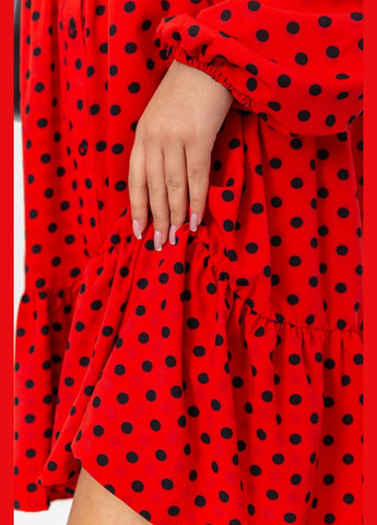 Червона сукня з принтом, колір синій, Ager