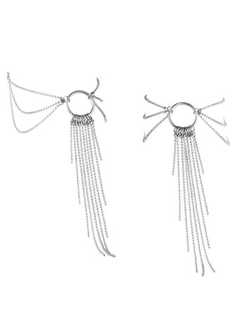 Срібний демісезонний браслети для ніг bijoux indiscrets magnifique feet chain, сріблясті No Brand