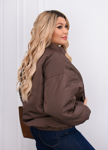 Бомбер жіночий оверсайз демісезонний на синтепоні на блискавці (371689567)