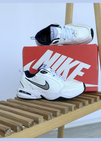 Кроссовки женские и мужские Nike Air Monarch white| Найк Аир Монарх белые белые No Brand белые демисезоны (307288647)