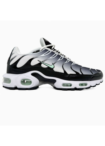 КРОСІВКИ ЖІНОЧІ NIKE AIR MAX TN PLUS WHITE / BLACK / MINT НАЙК АІР МАКС ТН ПЛЮС No Brand чорні демісезони (369387826)