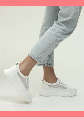 Кросівки з сіткою білий текстиль Prima d'Arte білі літо (322029600)