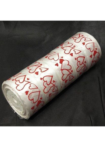 Атласная лента белая "Hearts" 5 см (23 м)" (АЛР5-003) Plus-plus (352745620)