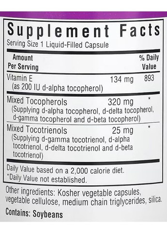 Full Spectrum Vitamin E Complex 30 Caps Bluebonnet Nutrition (294058491)
