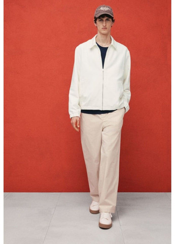 Белая демисезонная мужская джинсовая куртка н&м (58027) s белая H&M